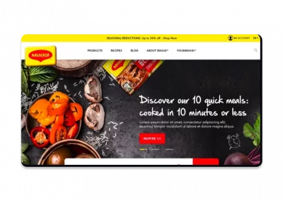 Maggi – Refonte du site e-commerce européen