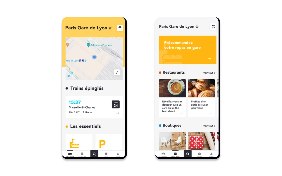 Projet refonte app mobile - Gares & Connexions Projet refonte app mobile - Gares & Connexions