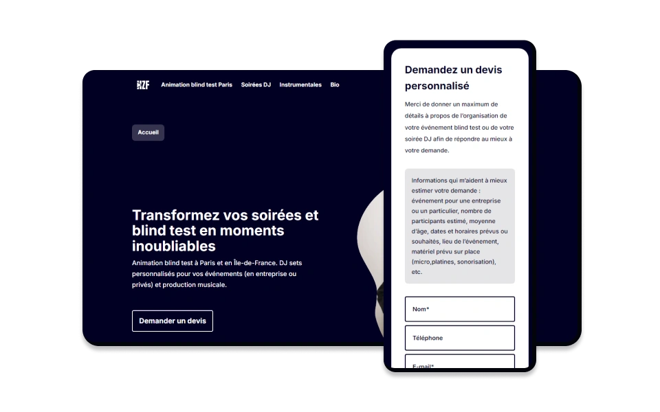 Projet webdesign - Hadzeflow.com RATP | Billetique
