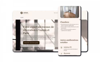 Adribati – Création site rénovation intérieure