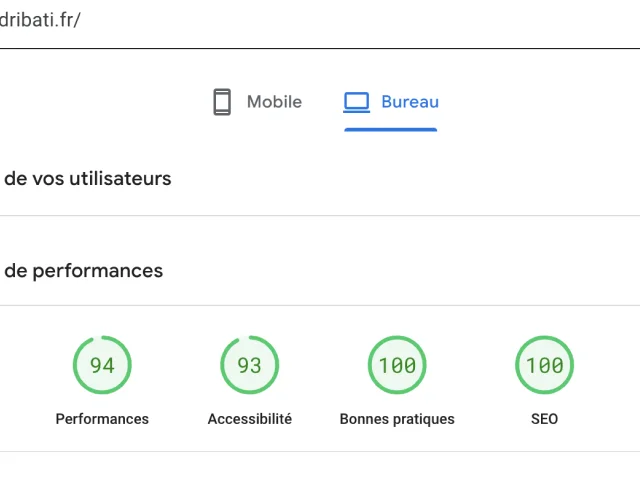 Développement du site d’Adribati