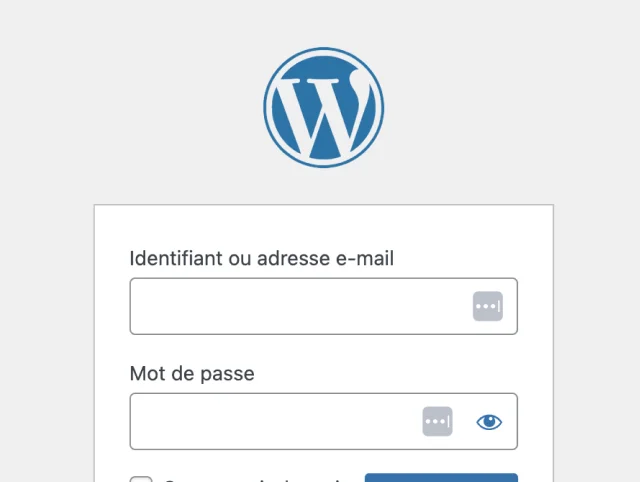 Mire de connexion WordPress