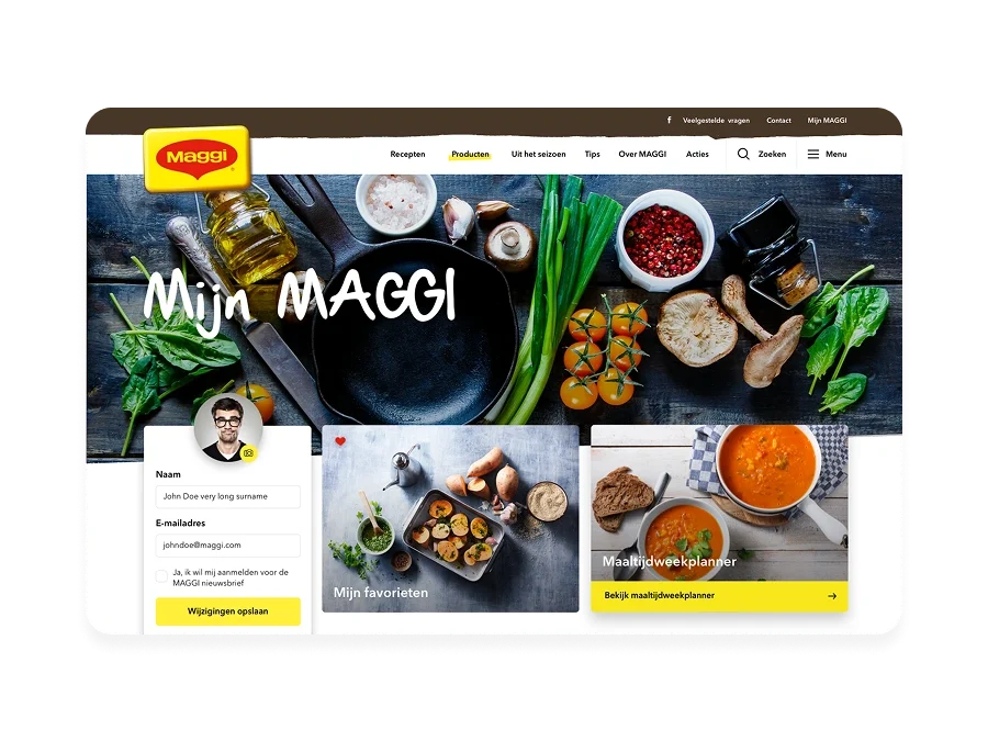 Maggi, site vitrine européen