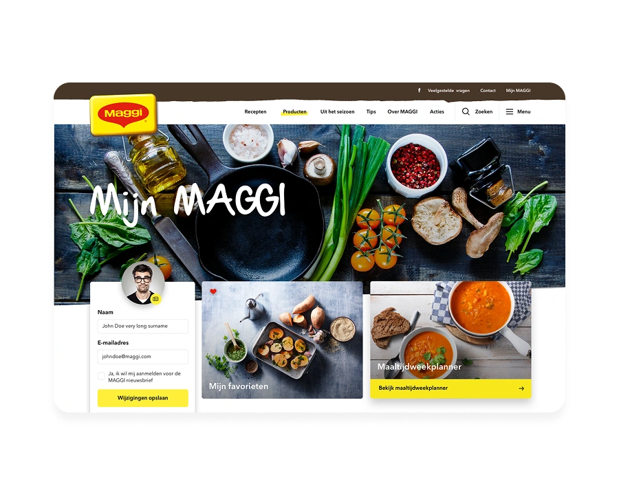 Maggi, site vitrine européen