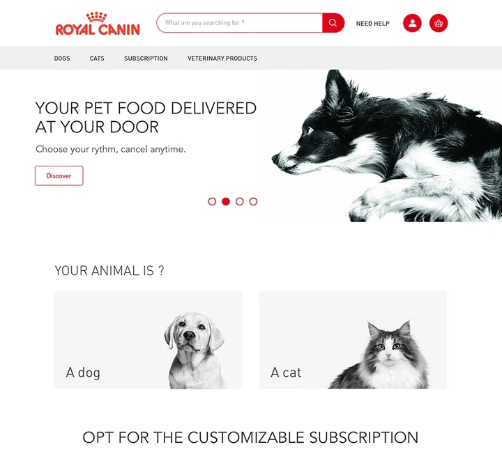Royal Canin – E-commerce