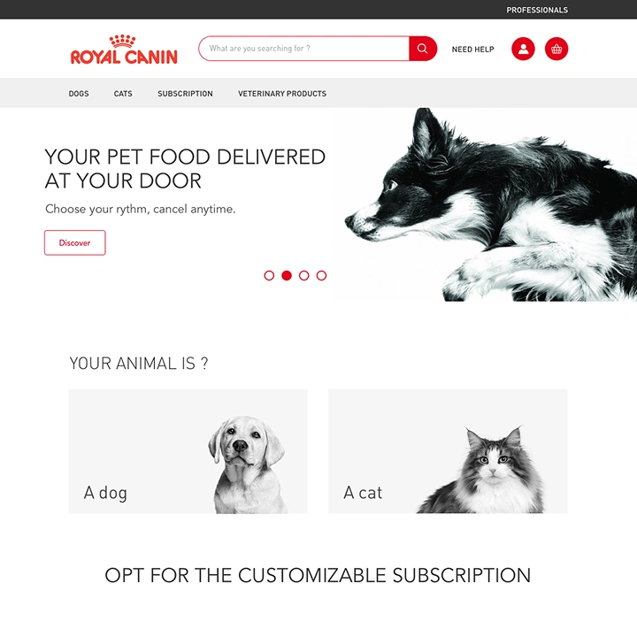 Royal Canin – E-commerce